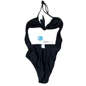 NWT Cupshe Swimsuit M Black